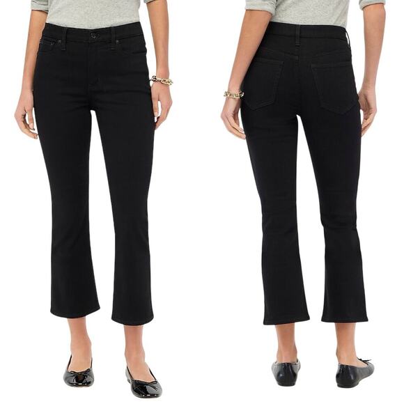 J.Crew Factory Flare crop black jean in all-day stretch BT057 size 29 NWT - Picture 1 of 6